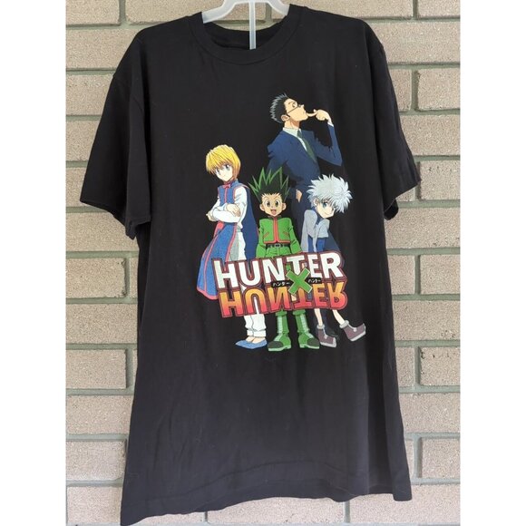 Hunter X Hunter Anime T-Shirt Mens M Medium Black TV Show - Picture 1 of 3